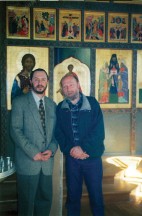 The iconographer, Dmitry and the architect, Igor.